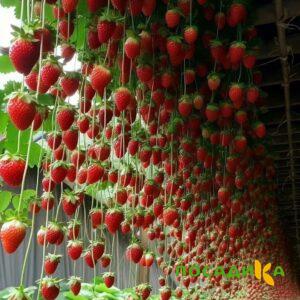 Клубника ампельная Анастасия купить по цене от 370р. в интернет-магазине «Посадика» с доставкой почтой в в Краснознаменске и по всей России – [изображение №1].